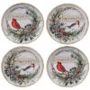Set Of 4 Holly And Ivy Dessert Plates Home
