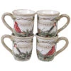 Set Of 4 Holly And Ivy Mugs Home
