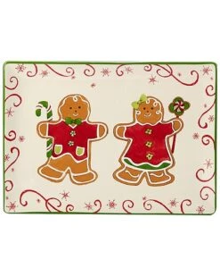 Holiday Magic Gingerbread Rectangular Platter Home