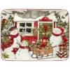 Snowman's Farmhouse Rectangular Platter Home