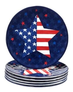 Stars And Stripes Salad Plates (Set Of 6) Home