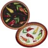 Melamine 2pc Red Hot Platter Set Home