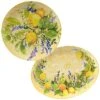 Melamine 2pc Lemon Zest Platter Set Home