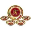 Melamine 5pc Red Hot Serving Set Home