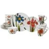 Botanical Flora 16pc Dinnerware Set Home