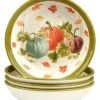 Autumn Harvest Set Of 4 Soup Bowl Home