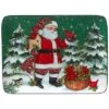 Hristmas Lodge Santa Rectangular Platter Home