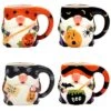 Halloween Gnomes Set Of 4 3-D Mug Home