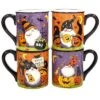 Halloween Gnomes Set Of 4 Mugs Home