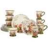Harvest Morning 16Pc Dinnerware Set Home
