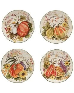 Harvest Morning Set Of 4 Dessert Plates Home