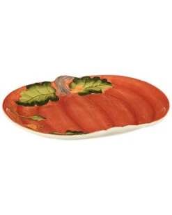 Harvest Morning Pumpkin Platter Home