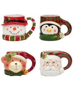 Holiday 4Pc Mug Set Home