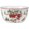 Red Truck Snowman Deep Bowl Home