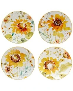 Sunflowers Forever Salad Plates (Set Of 4) Home