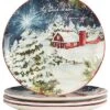 Silent Night Set Of 4 Dinner Plates Home