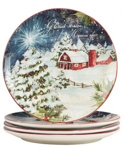 Silent Night Set Of 4 Dinner Plates Home