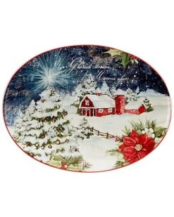 Silent Night Oval Platter Home