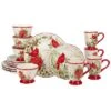 Winter'S Medley 16Pc Dinnerware Set Home