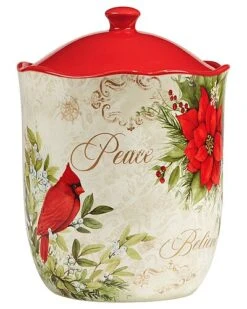 Winter'S Medley Biscotti Jar Home