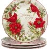 Winter'S Medley Set Of 4 Dinner Plates Home