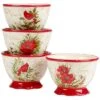 Winter'S Medley Set Of 4 Ice Cream Bowls Home