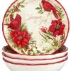 Winter'S Medley Set Of 4 Soup Bowls Home