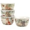 Winter'S Walk Set Of 4 Ice Cream Bowls Home