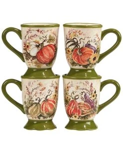 Harvest Morning Set Of 4 Mugs Home