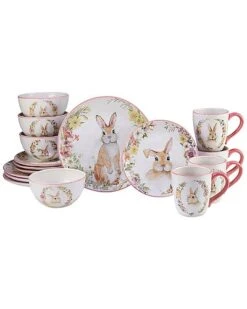 Easter Garden 16pc Dinnerware Set Home