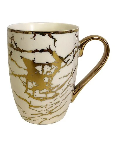 Gold Plated Tapered Matrix Mugs Set Of 6 Home 2 Gold Plated Tapered Matrix Mugs Set Of 6 Home - Image 2