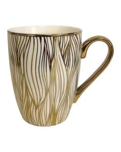 Gold Plated Tapered Matrix Mugs Set Of 6 Home 9 Gold Plated Tapered Matrix Mugs Set Of 6 Home -Certified International Shop 3050499612 RLLD 4