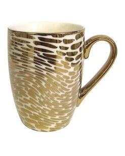 Gold Plated Tapered Matrix Mugs Set Of 6 Home 10 Gold Plated Tapered Matrix Mugs Set Of 6 Home -Certified International Shop 3050499612 RLLD 5