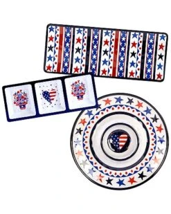 Stars And Stripes 3pc Hostess Set Home
