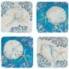 Playa Shells Set Of 4 Canape Plates Home
