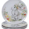 Sweet Bunny Set Of 4 Dinner Plates Home