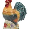 Floral Rooster 3D Cookie Jar Home