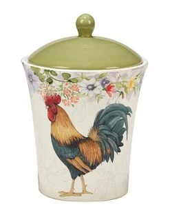 Floral Rooster Canisters (Set Of 3) Home -Certified International Shop 3050557265 RLLD 3