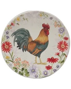 Floral Rooster Salad Plates (Set Of 4) Home -Certified International Shop 3050557272 RLLD 4