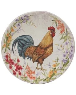 Floral Rooster Salad Plates (Set Of 4) Home -Certified International Shop 3050557272 RLLD 5