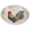 Floral Rooster Serving/Pasta Bowl Home