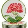 Geraniums Salad Plates (Set Of 6) Home