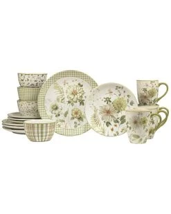 Green Fields 16pc Dinnerware Set Home