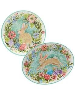 Joy Of Easter 2pc Platter Set Home
