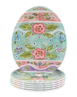 Joy Of Easter Egg Plates (Set Of 6) Home