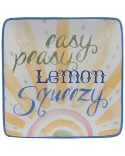 Lemonade Canape Plates (Set Of 4) Home -Certified International Shop 3050557304 RLLD 4