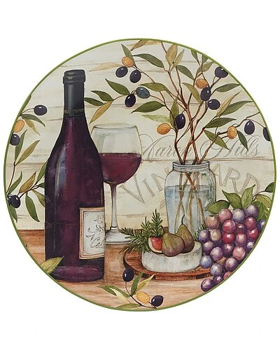 Meadow Brook Vineyard Dinner Plates (Set Of 4) Home 2 Meadow Brook Vineyard Dinner Plates (Set Of 4) Home - Image 2