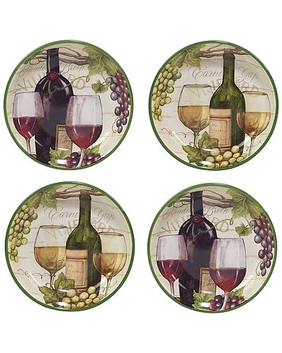 Meadow Brook Vineyard Soup/Pasta Bowls (Set Of 4 Home 1 Meadow Brook Vineyard Soup/Pasta Bowls (Set Of 4 Home