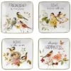 Nature's Song Canape Plates (Set Of 4) Home