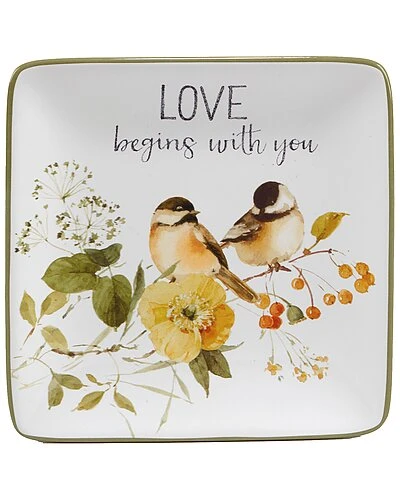 Nature's Song Canape Plates (Set Of 4) Home 2 Nature's Song Canape Plates (Set Of 4) Home - Image 2